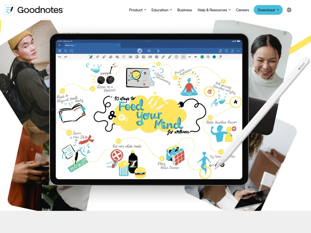 GoodNotes homepage